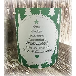 4er Set Tischlicht Tischlichter Weihnachten Weihnacht Advent Weihnachtszeit Tannenbaum Christbaum Deko Tischdeko Geschenk personalisierbar grün dunkelgrün tannengrün