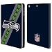 Produktbild Head Case Designs Offizielle NFL Streifen Seattle Seahawks Logo Brieftasche Handyhülle aus Leder für Apple iPad Mini 1/2/3