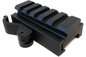 BigTron 5 Fente 0.5x2.5 Inch Tactical Low Profile QD Riser - Quick Release Rail Picatinny Riser convient 20mm Rails pour laser rouge, portée et Optique
