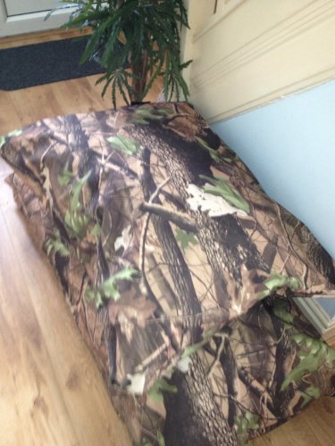 Doggyzzz Lit pour chien avec housse zippée imperméable Motif camouflage