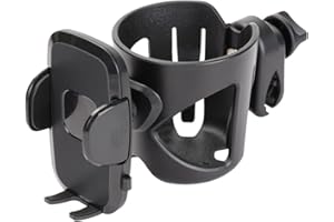 HYGJ Stroller Cup Holder, Pushchair/Pram Cup Holder, Bottle Organizer for Stroller, Drink Coffee Cup Holder for Wheelchairs/Camping Chair, Thermos Cup Holder Baby Buggy, Bike Cup Holder for Golf Caddy