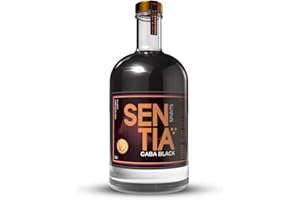 Sentia Gaba Black, Botanical Non Alcoholic, Award Winning, Vegan, Gluten Free and GM Free, Spiced Pepper Warmth taste, Up to 20 drinks 50cl (500ml) - Perfect for Mocktails, Mix with Ginger or Cola