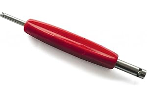 Cutefly Unisex – Erwachsene Ventilschrauber für Einsatz mit VG 5-Gewinde und Staubkappe, rot, one Size