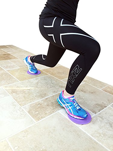 Elite Sportz Core Sliders und Gliding Disc Fitness Training – Sliders Fitness für den Kern – doppelseitig für den Einsatz auf Teppich oder Parkett - 5