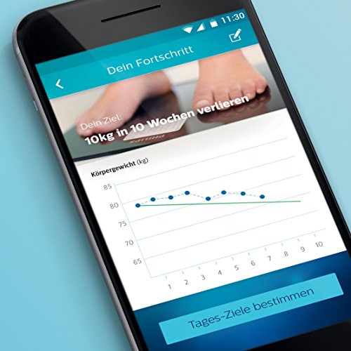 Philips Körperanalyse-Waage mit App-Anbindung DL8781/01, 6 Watt, weiß, (Nur für Deutschland) - 6