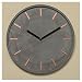 Produktbild Wanduhr rund aus Zement grau und Metall Kupfer