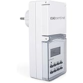 SCS Sentinel - HCN0082- Prise programmable électronique extérieure hebdomadaire 230V - Charge Maximum 16A ou 3600W, Blanc