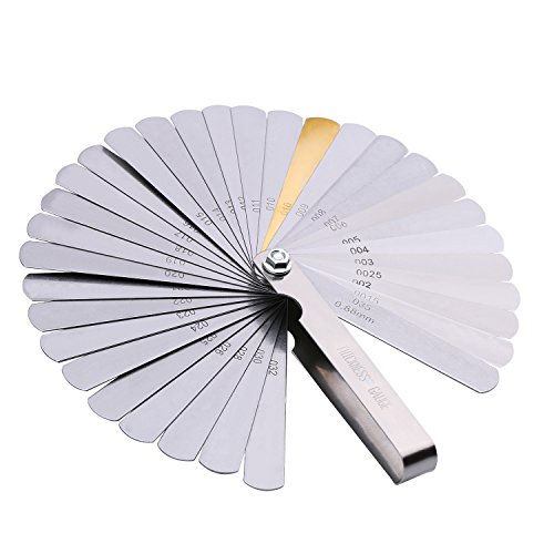 Hotop 2 Packung 32 Klingen Edelstahl Fühlerlehre Dual Marked Metric und Imperial Gap Messgerät - 3