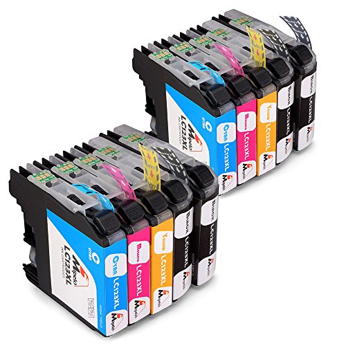 Mipelo Kompatibler Ersatz für LC123 Hohe Kapazität Druckerpatronen - 10 Pack Gilt für Brother DCP-J552DW MFC-J6520DW MFC-J6920DW MFC-J6720DW Drucker