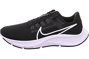 NIKE Wmns Air Zoom Pegasus 38, Zapatillas para Correr Mujer , Black White Anthracite Volt, 36 EU