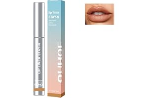 WUWUSU Matita per contorno labbra, sfoderabile, Lip liner peel off,Matita Per Labbra Rimovibile, lip liner tattoo per labbra,5ml (marrone scuro, 1)