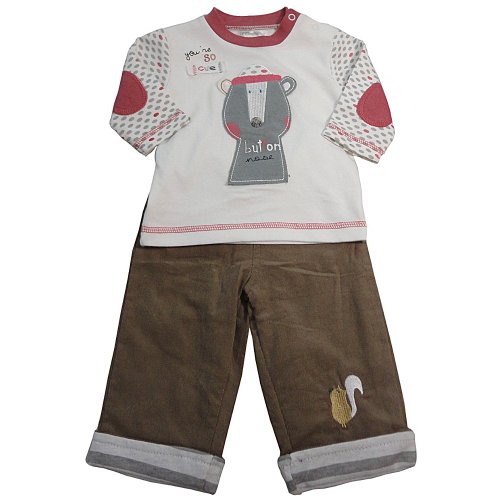 Trouser Baby Boys 3-18 Months 2pc Set Supersoft Cotton. 3-6 months