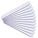 NAILFUN 12 White/Purple Nail Files - Grit 80/80