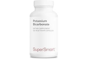 Supersmart - Potassium Bicarbonate 5400 mg Per Serving - for Acid-Base Balance & Healthy Cardiovascular System | Non-GMO & Gluten Free - 120 Vegetarian Capsules