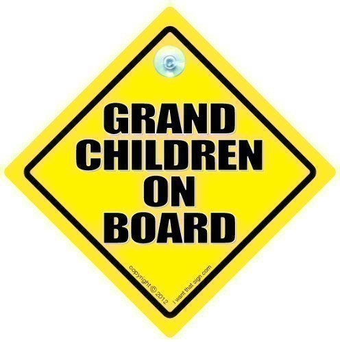 Grandchildren On Board, Grandchildren On Board Car Sign, Baby On Board Sign, Decal, Baby on Board, Grand Children On Board, Grand Parents, Grand Children On Board, Baby Car Sign, Bumper Sticker, Decal, Baby Car Signs