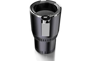 Chiyyak Car Drinks Cooler and Warmer, Cup Cooling and Heating Portable Car Fridge Electric Cooling Cup Mini Cooler Beer Water Milk Drink