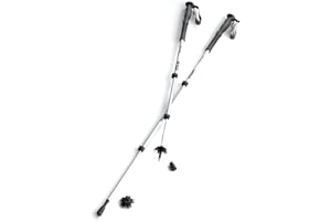 Silva Trekking Poles Aluminum - Adjustable Length up to 140 cm - Telescopic Walking Poles - Hiking Poles with Foam Handles and Adjustable Wrist Straps - Walking Poles for Men, Women & Seniors