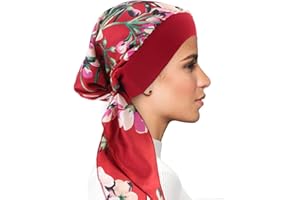 FADACHY Chemo Headwear for Women Head Scarfs Turbans UK Cancer Scarves Bandanas Hair Loss Beanie Hat Cancer Headwear Headwrap Scarfs Cap Silky Muslim