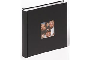 walther design album fotografico nero 200 foto 13 x 18 cm memo slip-in album con ritaglio di copertina, Fun ME-116-B