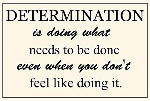 Motivational Quotes Determination Is Doing What Needs To Be Done Posters Prints Gym Wall Art Decor17.72'' x 11.81''