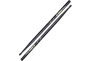 Zildjian 5B Hickory Drumsticks - Wood Tip - Black