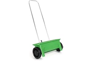 XPOtool 12L Épandeur Semences Engrais Sel Chaux Largeur 45cm Pneus plastique Chariot Agriculture