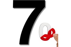 LEIASA | Numero Adesivo da Casa - 150 mm - Acciaio Inossidabile 304 - N° 7 - Numero per Appartamento/Hotel - Numerazione Porte - Numero Civico - Per Esterno e Interno - Numero 7 (7, 150 mm)