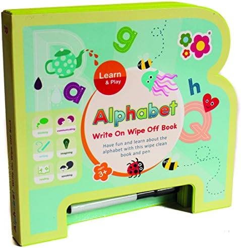 Fun Alphabet Write on Wipe off Book - Best Selling Christmas Stocking Filler For Kids Age 3+