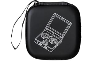 SAMTN Travel Case for ANBERNIC RG35XXSP, Storage Holder Organizer, Portable Game Console Carrying Bag, Storage Case, Black