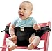 PYRUS Portable Travel High Chair Baby Seat Belt Toddler Safety Harness Lightweight Washable (black)