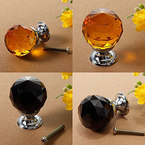 Preisvergleich Produktbild Saver 30mm Diamant Kristallknopf Schranktür Schubladenschrank Zug Handgriff