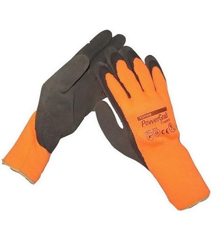 Winterhandschuhe - 12 Paar - PowerGrab Thermo - Montagehandschuhe - Handschuhe - Arbeitshandschuhe - Schutz nach EN 388 und EN 511 - Größe 9