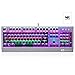 Produktbild NORMIA RITA Mechanical Gaming Keyboard 8 Backlit Keypad for Gamers Clicky Blue Switches Gameboard for Laptop Computer USB Wired Keyboard 104 non-conflicting keys