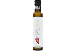 ‎PELLAS NATURE Pellas Nature Olivenöl Extra Vergine mit Chili - Olivenöl kaltgepresst, Testsieger aus Griechenland, OK-Kosher, ohne Zusatzstoffe, 250ml Ölflasche