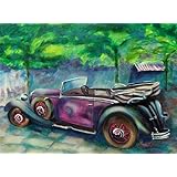 Cabrio unter Bäumen