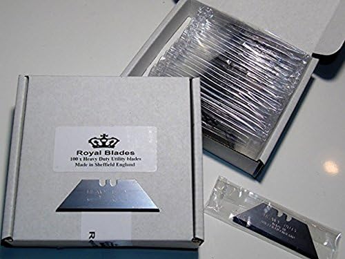 100 x Replacement HD Made In Sheffield Trimming ,Cutting, Scraper, Straight Edge Blades (100)