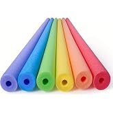 5 Perforated (EMPTY) Sea And Pool Swimming Pasta Foam Sausage - mixed color