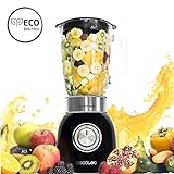 batidora de vaso silvercrest lidl opiniones 1000 W de potencia. Función Turbo: tritura y pulveriza a máxima velocidad, pica hielo. 2 niveles de potencia + Pulse.