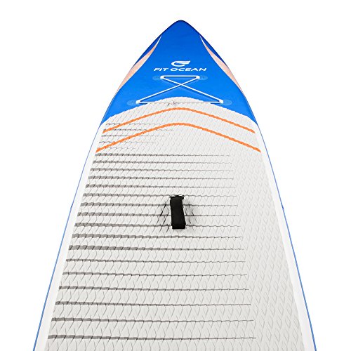 FIT OCEAN ALLROUND SPEEDSTER 12’6 AQUA BLUE aufblasbares Stand Up Paddling Board iSUP 381x72x13 cm KOMPLETT-SET Lust auf etwas Schnelleres? Schnell wie ein Race-Board UND stabil wie ein Allround-Board - 2