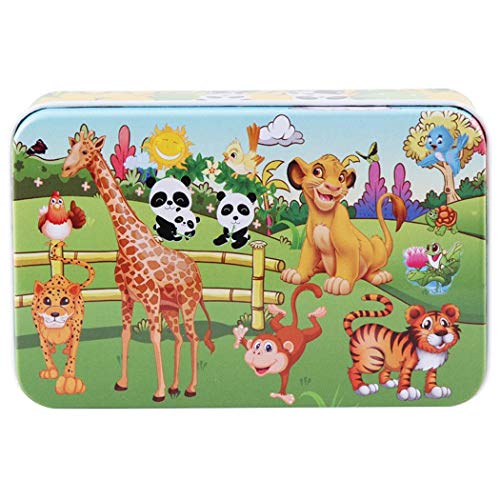 Preisvergleich Produktbild Murieo 60pcs Holz Puzzle Kinder Entwicklungsspielzeug Ausbildung Spielzeug Geschenke Puzzle-Zubehör