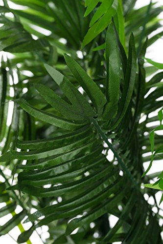 XXL Phoenix Palme. Farnpalme, Kokospalme JWT1583 Riesige künstliche grüne Phoenix Palme, Farnpalme 130 cm hoch, Kunstpflanze, Kunstblume, Kunstbaum, Zimmerpflanze künstlich - 2