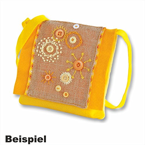 Creleo 790220 Knöpfe Mix zum Basteln, Vernähen und Verzieren, 30 g, gelb - 2