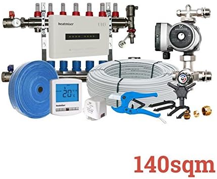 140sqm Multi-Zone Wet Underfloor Heating Kit, 7 zone, Heatmiser, Grundfoss &amp; Rifeng products, 50 year Guarantee