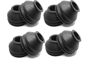 PUUPAA 8 Stück Universal-Kugelgelenk-Staubstiefel aus Silikon 23 41 33 Spurstangenkopf und Kugelgelenk Staubstiefel Abdeckung 2288, oben und unten, schwarzes Ersatz-Set