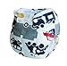 Alva Baby 6pcs Pack Fitted Pocket Cloth Diaper with 2 Inserts Each (Boy Color)6DM03 (Baby/Babe/Infant - Little ones)