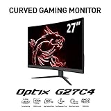 MSI Optix G27C4 Moniteur Gaming 27' Courbé, 1920 x 1080 (FHD), 165 Hz, 1 ms, VA, FreeSync