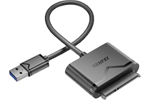 BENFEI SATA till USB 3.0-adapterkabel, USB 3.0 till SATA III-konverterare för 2,5" SSD och HDD, stöder UASP, TRIM och S.M.A.R