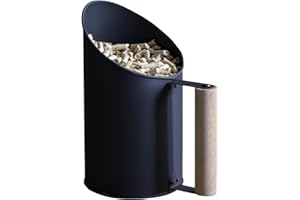 Linxor - Pelle à granulés, pellets en Fer de Zinc et poignée en Bois - 1.5L - Plusieurs Coloris