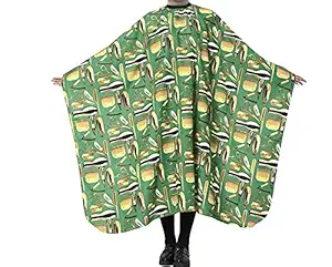 Nysa Hair Cutting Sheet | Green Hair Dresser Cutting Sheet | Hair Cutting Sheet for men & women | Cutting Sheet for hairdressers and barbers | Reusable - Wipe clean, machine-wash warm, or dry-clean