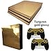 Produktbild Mcbazel Anti-Scratch Decal Vinyl Aufkleber Skin Pattern Serie Skin Cover f¨¹r PS4Pro(Gold glänzend)